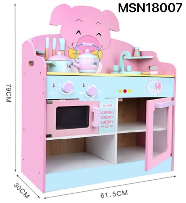 Доставка безплатная деревянные детские кухинний набор
