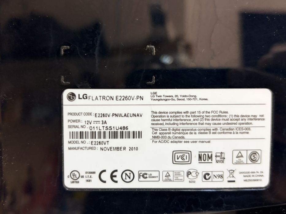 LG  flatron монитор