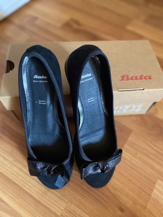 OFERTA Espadrile BATA originale cu toc mic