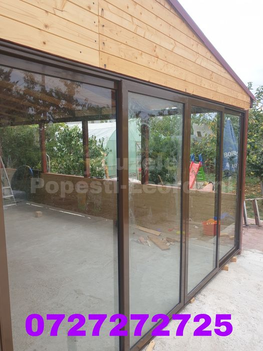 Închideri terase balcoane foisoare cu sticlă duplex sau securizată