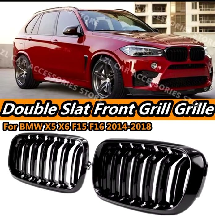 Grile BMW Duble M Negru Lucios / X5 X6 F15 F16