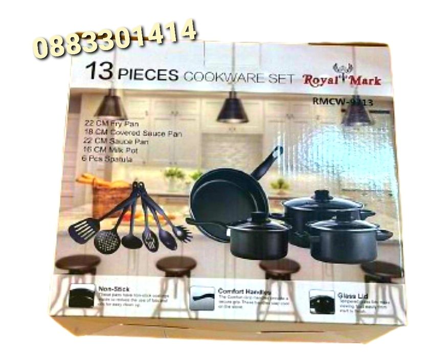 Намаление! Комплект съдове за готвене 13 части Тенджери