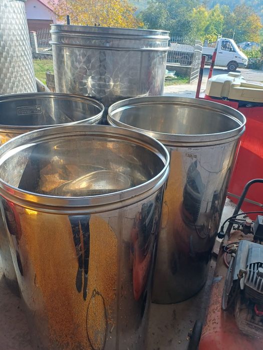 Butoi 500 lt inox pt vin complet pe ulei de parafina