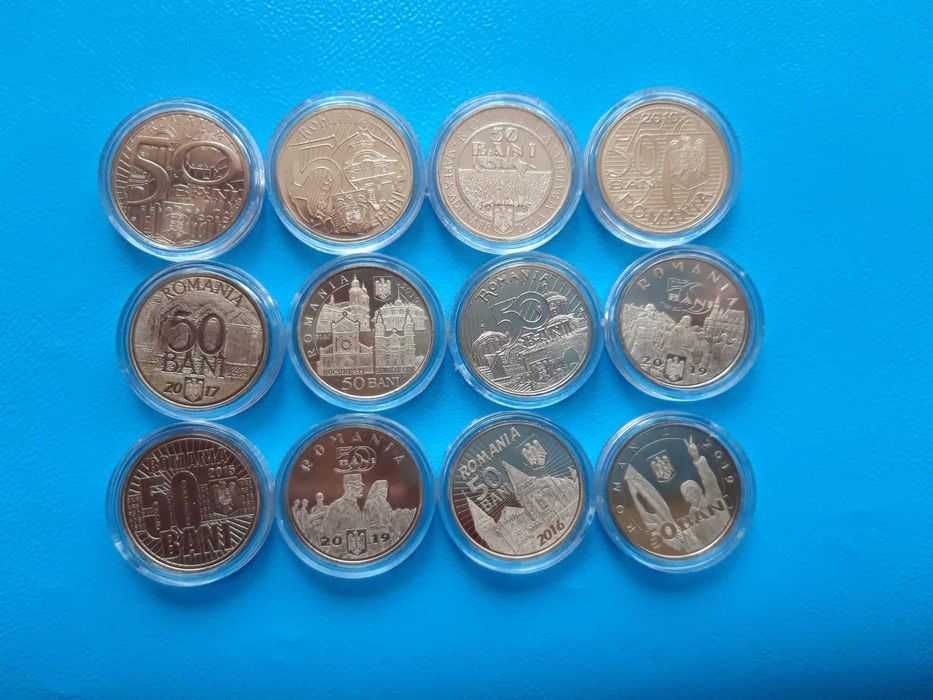 Colectie completa monede aniversare 50 bani