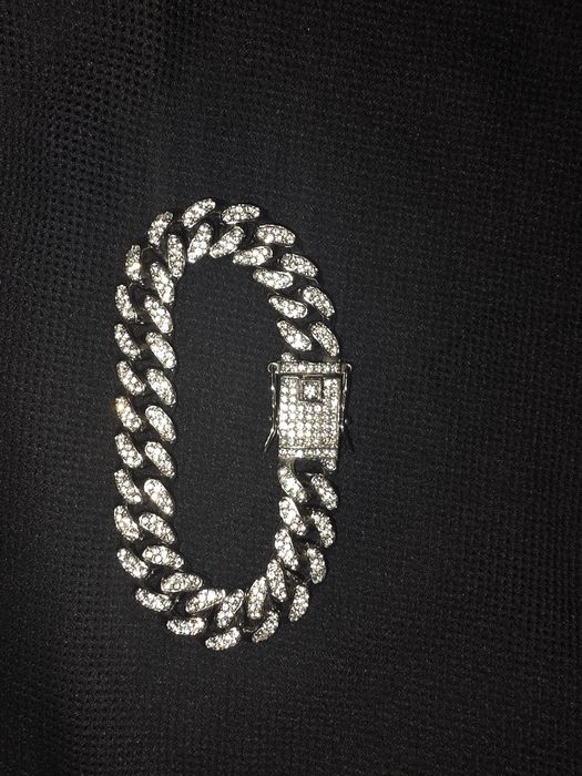 Brățară Cuban Link "Iced Out" Silver Style