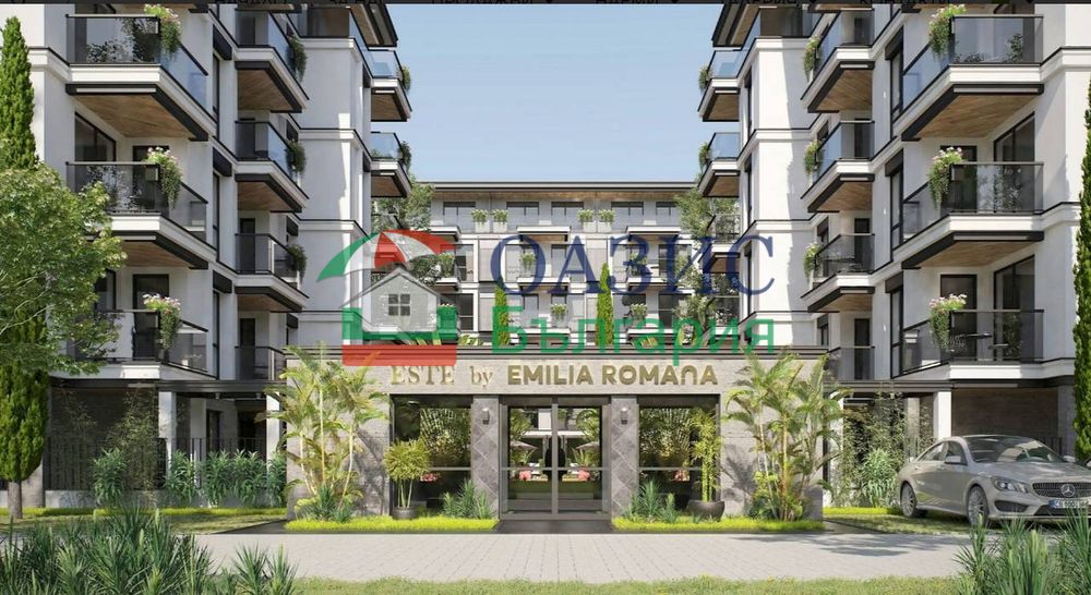 Апартамент с 1 спалня в новия комплекс "Emilia Romana Este", Слънчев бряг, 54.63 кв.м,