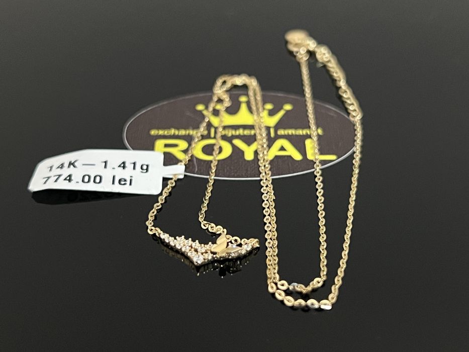 Bijuteria Royal CB : Lănțișor damă aur nou 14k 1,41gr