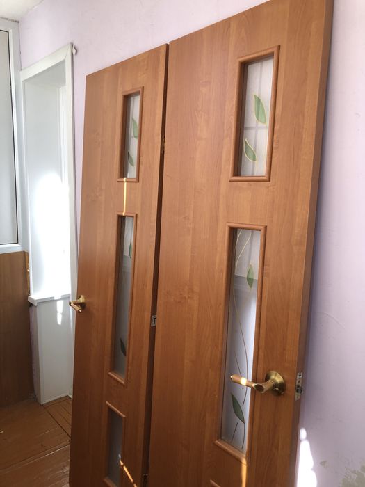 Продам  двери и люстру б/у