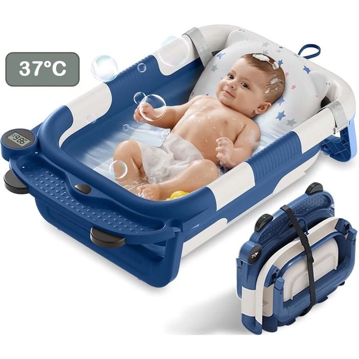 Cadita Bebelusi Pliabila BabyMood Bear Blue