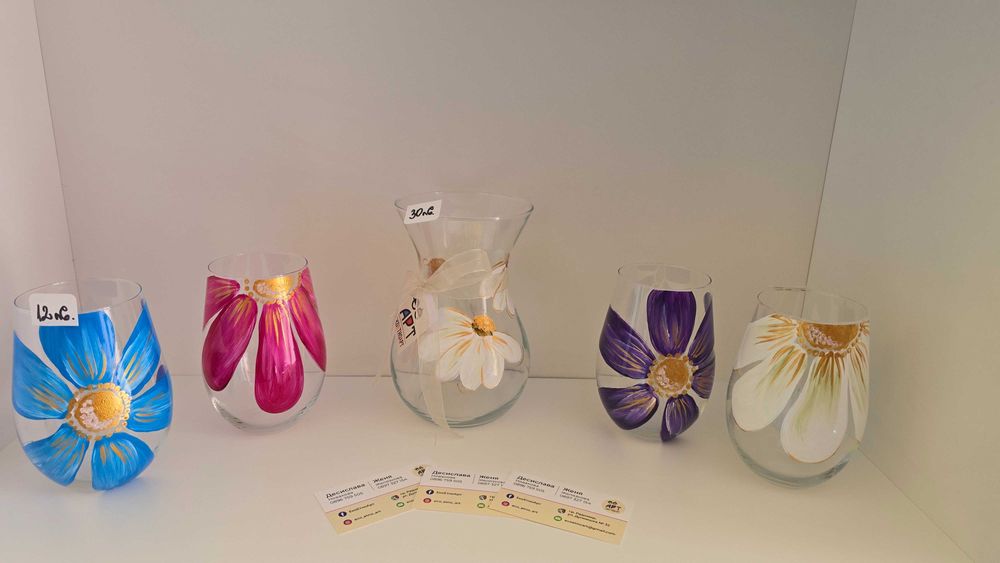 Ръчно рисувано стъкло