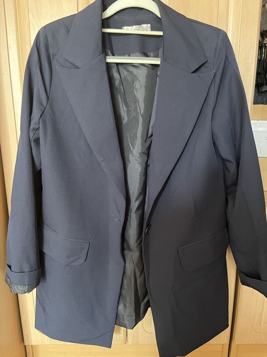 пиджак школьный,синий на девочку