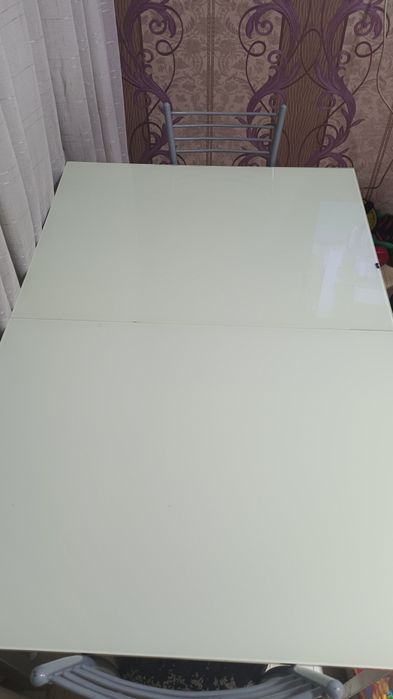 Стол  стеклянный 80×160