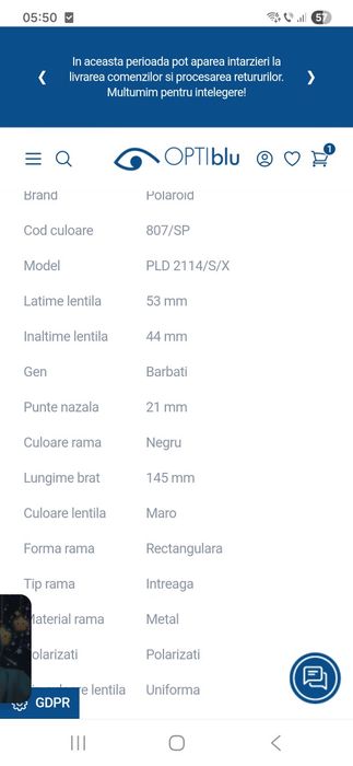 Polaroid 2114 sx NOI POLARIZATI unisex