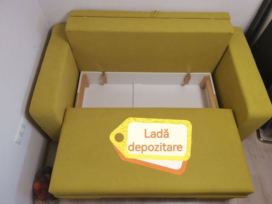 Canapea extensibilă ANICA (Staer) NOUĂ + topper ortopedic 160x200 nou