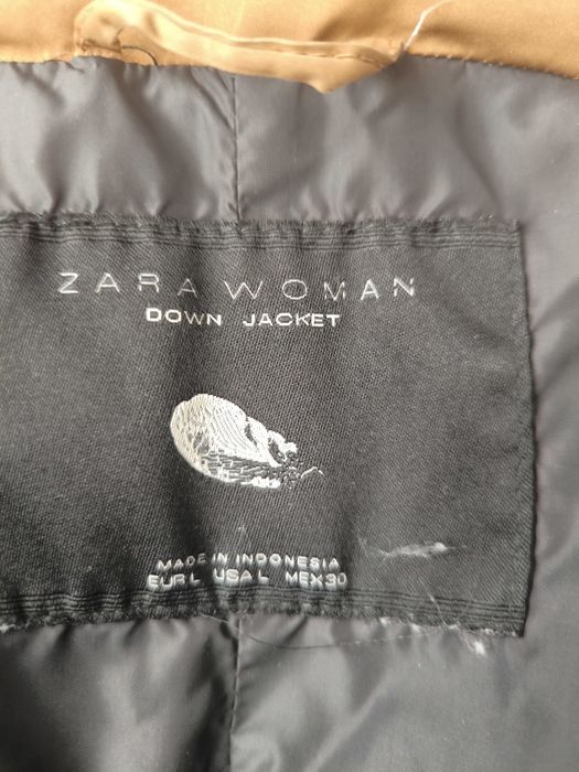 Geaca Zara puf și pene L