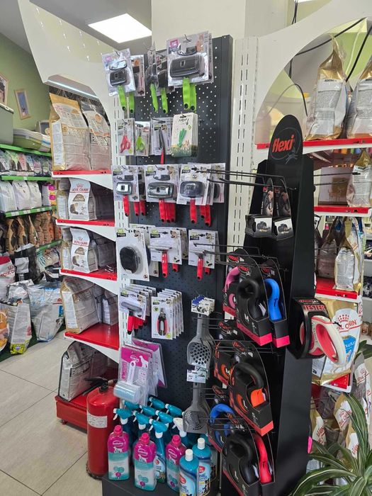 Стелажи за зоомагазин, Крайстенни стелажи, Островни стелажи, НОВИ