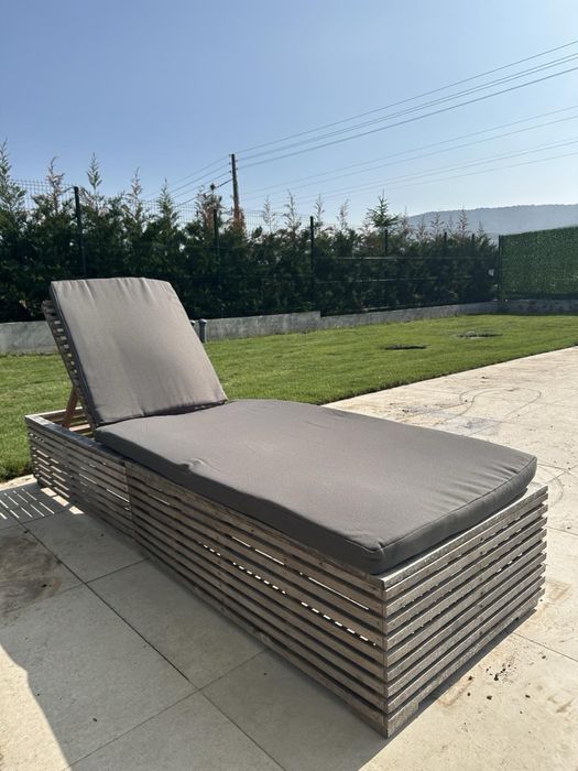 Шезлонги от тиково дърво - 4 броя