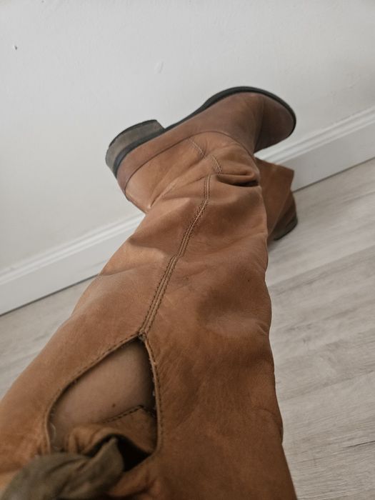 Сапоги жен.натур кожа.