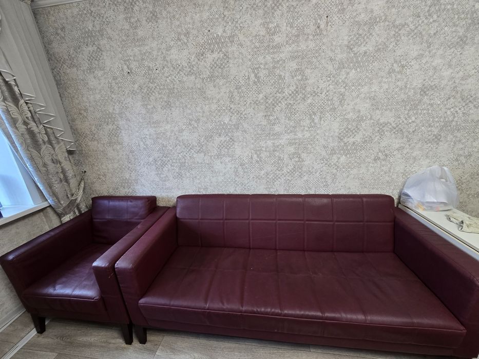 Диван кресло офисный кожаный