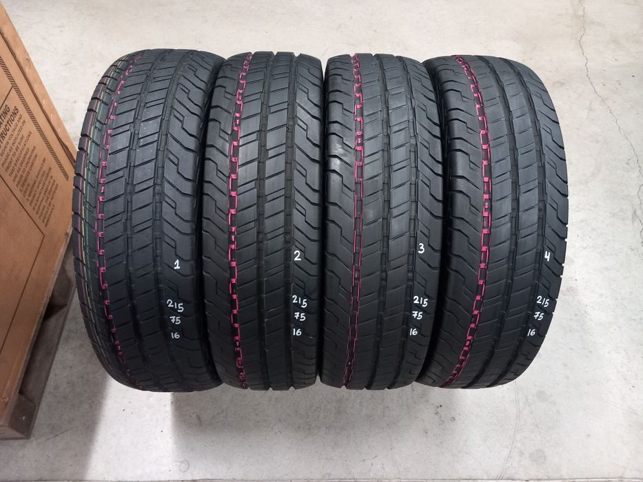 215/75/16 4бр.Continental ContiVanContact-Неразличими от НОВИ