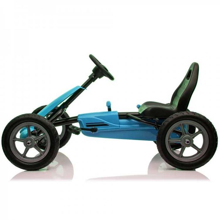 Kart cu pedale si roti gonflabile  4-9 ani - Albastru sau Verde