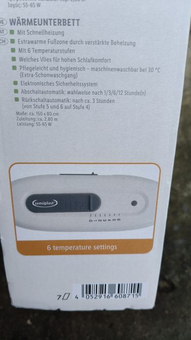 Paturi electrice 150/80 cm