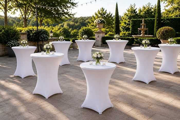 inchiriez mese cocktail , mese cu scaune chiavari, cort , corturi  mici si mari / evenimente