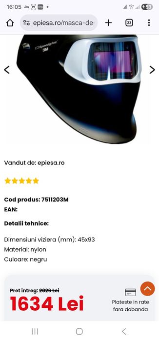 EWM Picotig 200 PULS TG Aparat sudură + Casă Sudură 3M Speedglas 2024