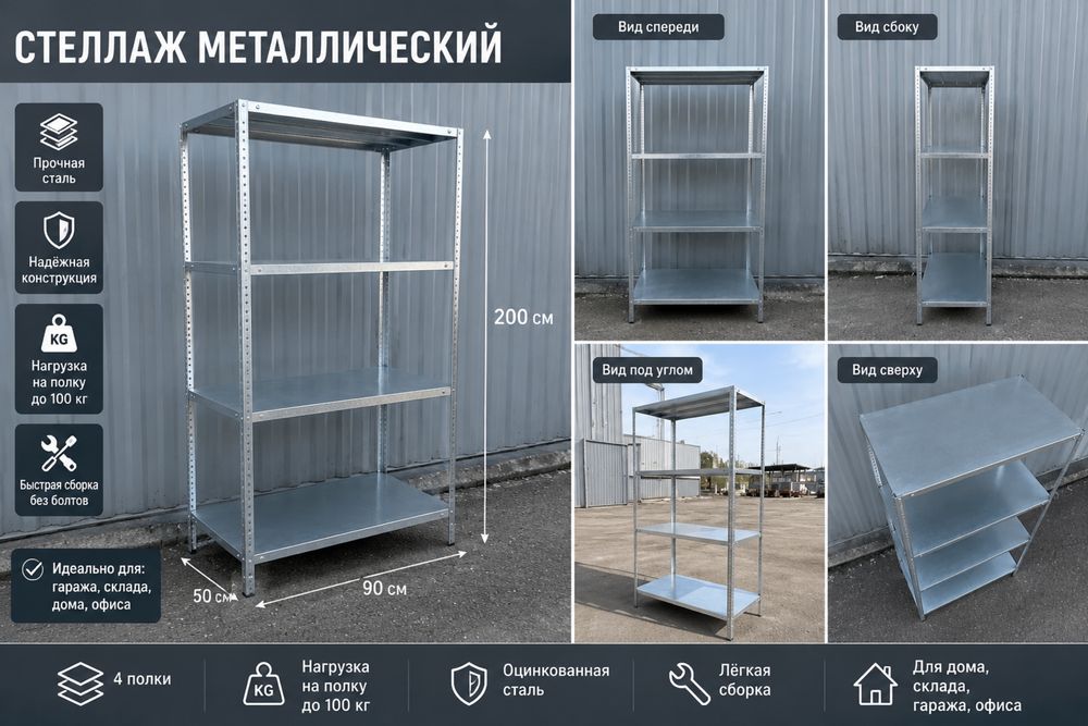 Стеллаж металлический