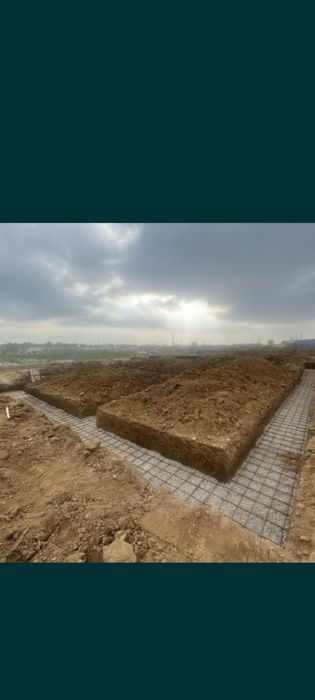 Заливка  фундамент