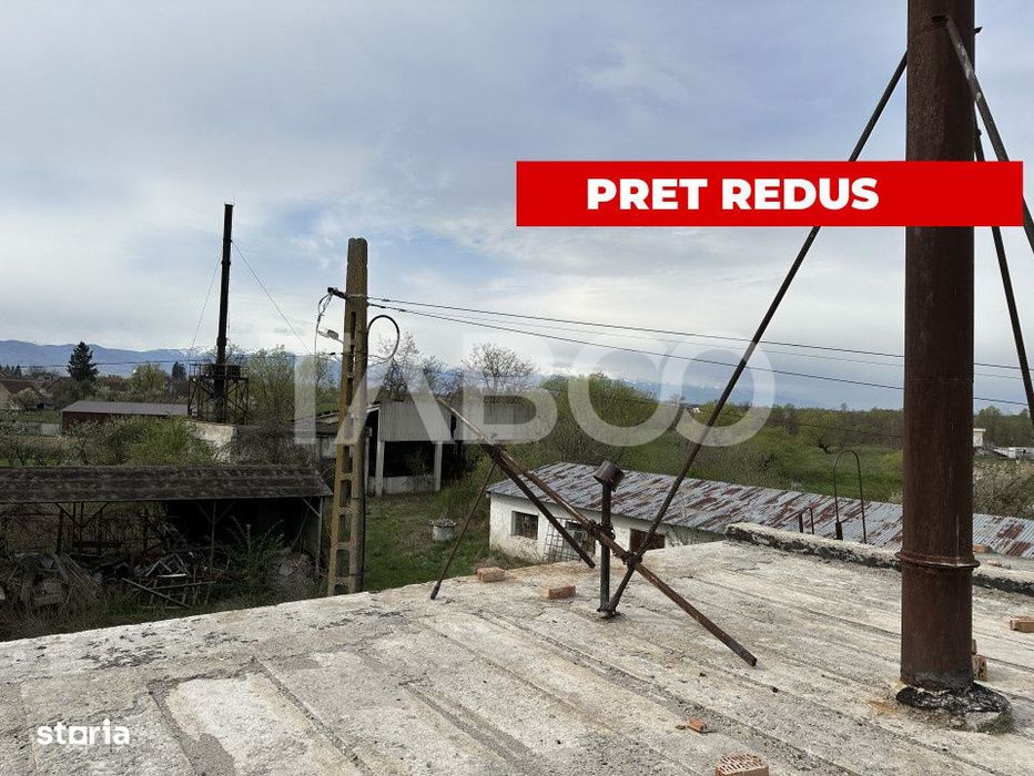 Spatiu industrial 5030 mp cu toate utilitatile acces auto Sat Sercaia