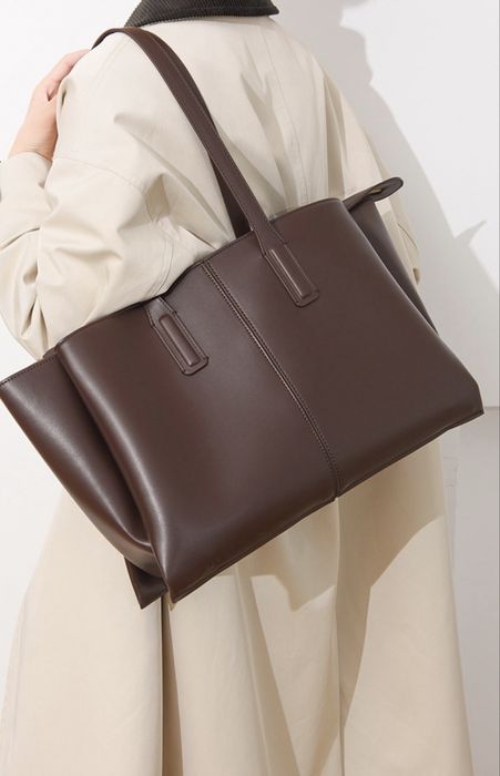 Сумка шоппер коричневая