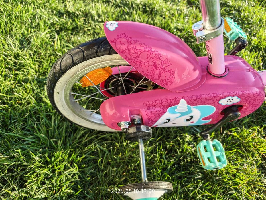 Bicicletă 14" 3-5 ani 500 Unicorn - BTWIN ca NOU