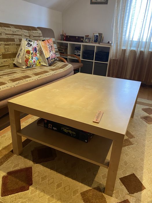 Masa cafea ikea cu depozitare 120x80 h45