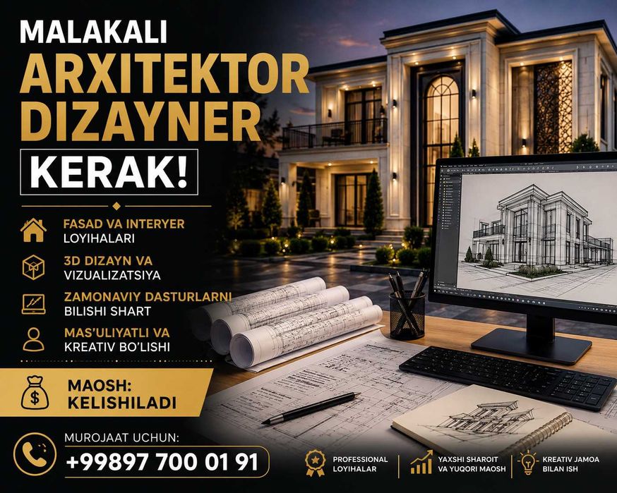 Arxitektor Dizayner Kerak