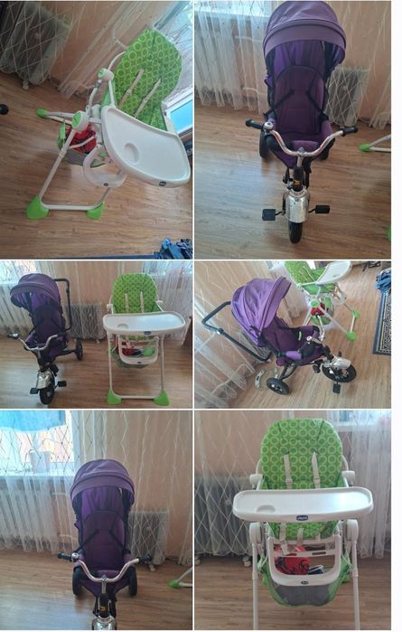 Продам стульчик для кормления Chicco-15 000тг, и велосипед -15 000тг.