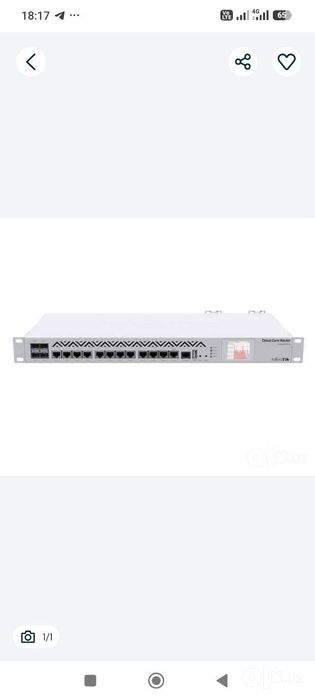 Маршрутизатор MikroTik CCR1036-8G-2S+EM