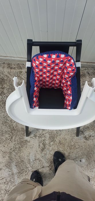 Нов дървен стол за хранене с табла