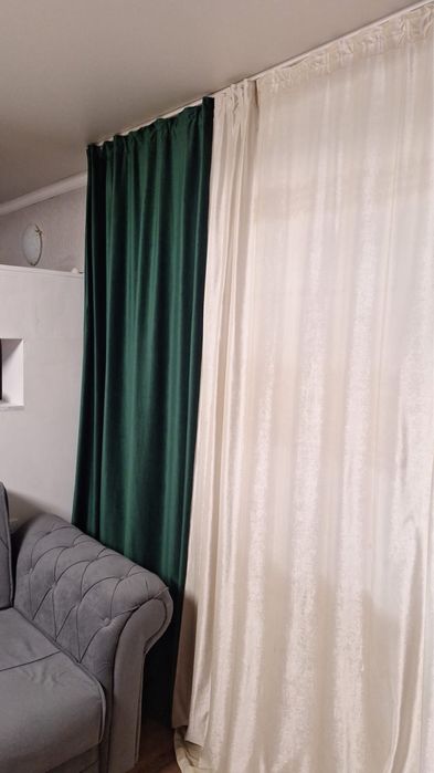 Комплект тюль и шторы