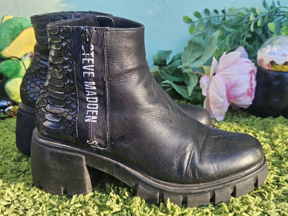 Steve Madden ботуши естествена кожа N38