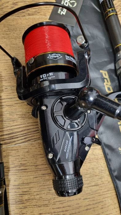 SET 4 Lansete PRO FL AQUA TELECARP 3.9m + 4 Mulinete AVIATOR DP7000