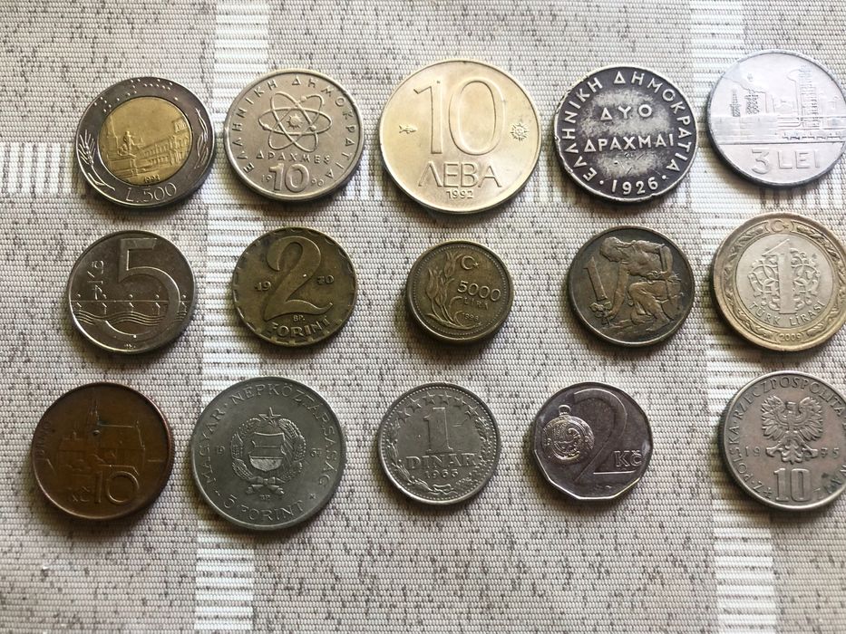Лот от 15 европейски монети
