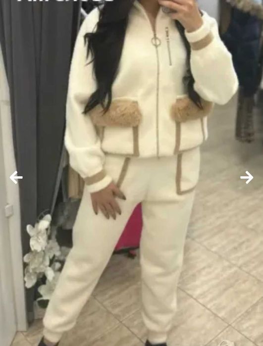 Нов комплект лукс кашмир М-Л размер