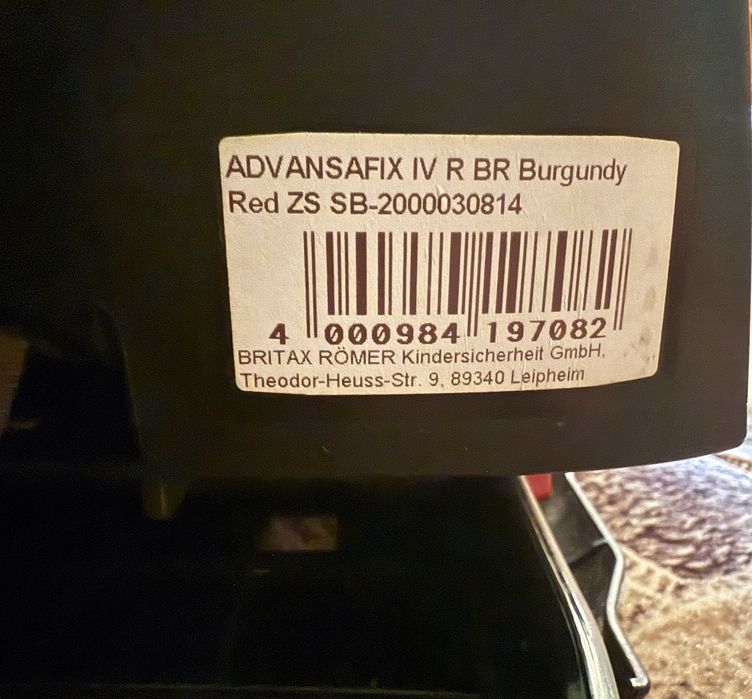 Scaun auto Isofix Britax Romer Advansafix IV R