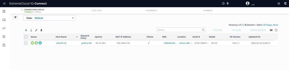 wifi AP122 ac Aerohive, Extreme Networks cloud