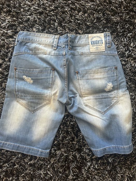 Blugi scurti KNIGHTS albastrii