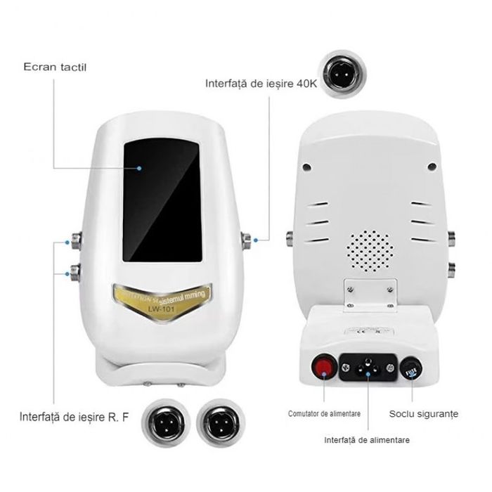 Aparat cosmetic 3 in 1, cavitatie 40KHz, Slabire Remodelare corporala