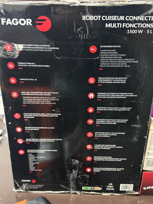 FAGOR Robot de Gatit Multifunctional - 1500 W • 5L • 10 Viteze