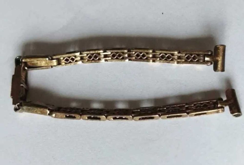 Deosebita curea de ceas argint aurit 875