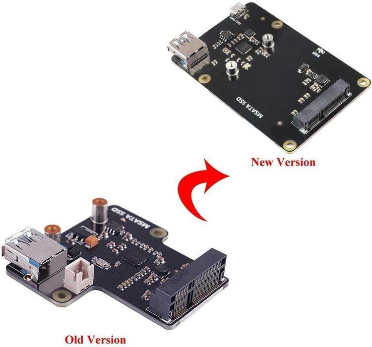 Placa expansiune DollaTek X850 V3.0 mSATA SSD Raspberry Pi 3 B/2B/B+